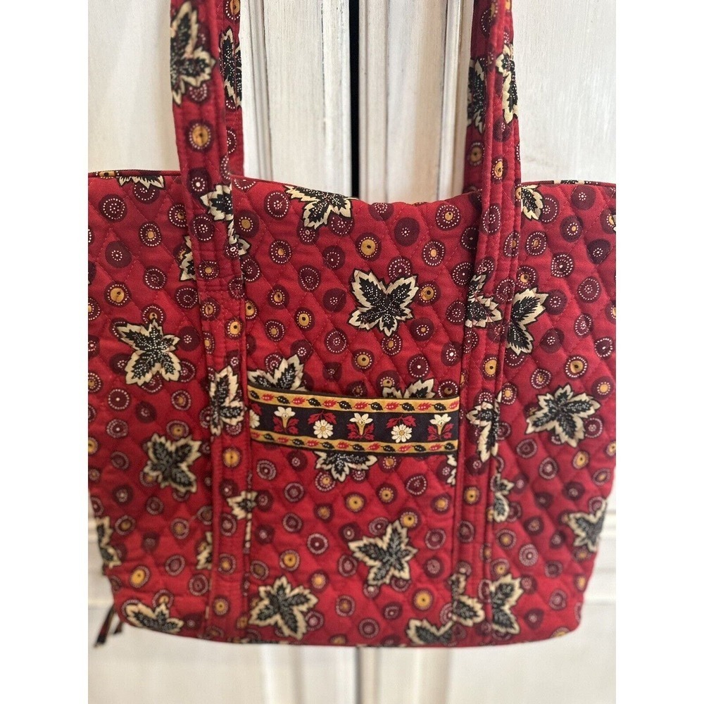 Large Vera Bradley Shoulder‎ Bag Retired Red Coin Pattern - Picture 4 of 7